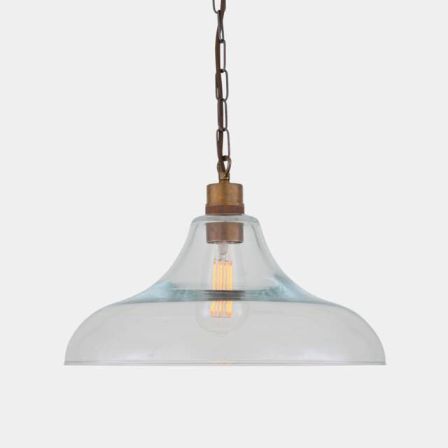 Clifton Railway Clear Glass Pendant 8.25 - image 1