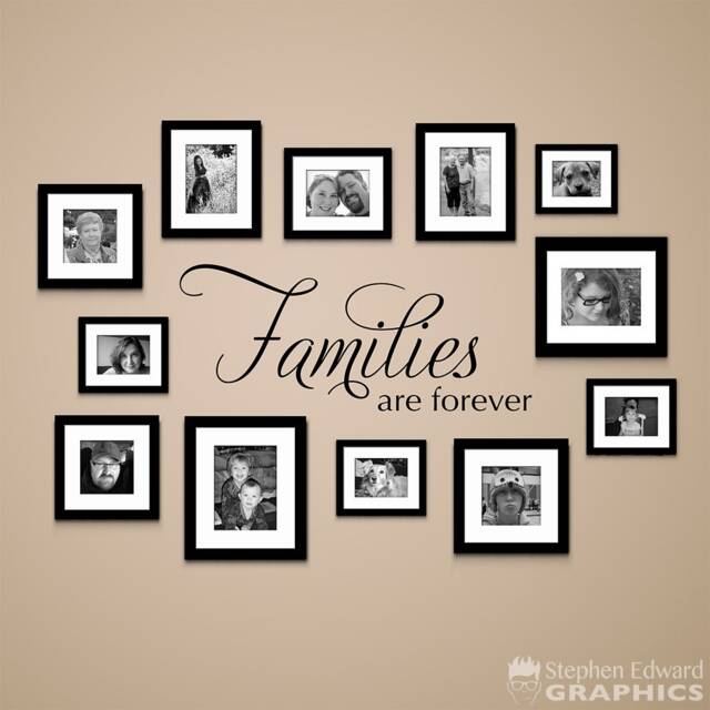 Families Are Forever Decal - Gallery Wall Decor Living Room Vinyl Family Sticker - image 1