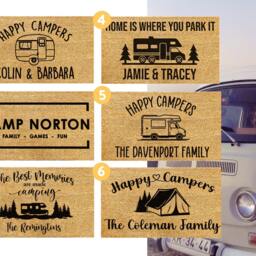 Best Selling Camper Doormat - Personalized Camping Door Mat Van Gift Motorhome Custom Welcome Coir Rv Rug - thumbnail 2