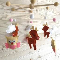 Mobile Baby, Theme Deer & Polar Bears, Drill, Baby Room Decoration, Games - thumbnail 3
