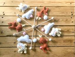 Mobile Baby, Theme Deer & Polar Bears, Drill, Baby Room Decoration, Games - thumbnail 1