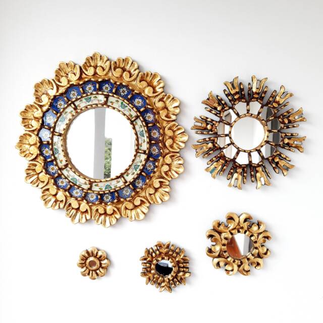 "Peruvian Mirrors ""Blue Concha Acustica" - image 1