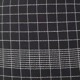 Chiangmai Cotton Pillow, Black/ White Check Pillow Cover - thumbnail 2