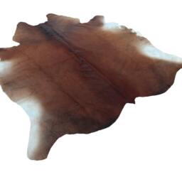 Natural Cowhide Rug, Brown & White Speckled Rug For Upholstery, Western Decor Floor Area Real Hair On Hide - thumbnail 3