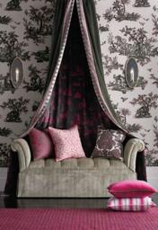 Coromandel in Rouge Noir - This Listing Is For One Pillow - thumbnail 2