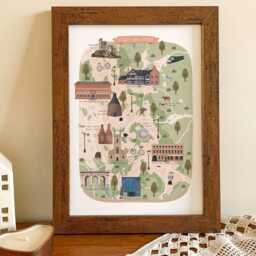 Stoke Map, Illustrated Map Of Stoke, Poster, Print, Art, Illustration, Gift, Stoke-On-Trent, Staffordshire Uni - thumbnail 2
