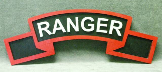 Large 18 Inch Red-Black Ranger Scroll