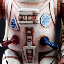 Dreamy Dogstronaut - Hand-Carved Wooden Marionette Puppet From Zoo Sapiens Collection - thumbnail 2