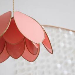 Double Flower Pendant Light - Terracotta - thumbnail 2