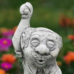 Concrete Cricket Player Statue Outdoor Garden Figurine Man With Ball Sculpture Yard Decoration Front Door Ornament Gift For Him - thumbnail 3