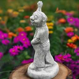 Concrete Cricket Player Statue Outdoor Garden Figurine Man With Ball Sculpture Yard Decoration Front Door Ornament Gift For Him - thumbnail 2