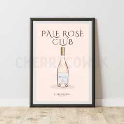 Pale Ros?? Club Angel Bottle Print - 7x5, 10x8 & A4 Wall Art - thumbnail 3