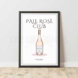 Pale Ros?? Club Angel Bottle Print - 7x5, 10x8 & A4 Wall Art - thumbnail 2