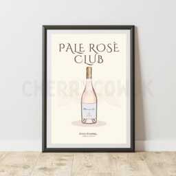 Pale Ros?? Club Angel Bottle Print - 7x5, 10x8 & A4 Wall Art - thumbnail 1