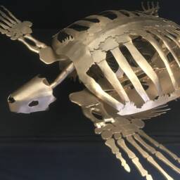 Archelon Ischyrus Handmade Welded Sculpture - Prehistoric Sea Turtle - thumbnail 3