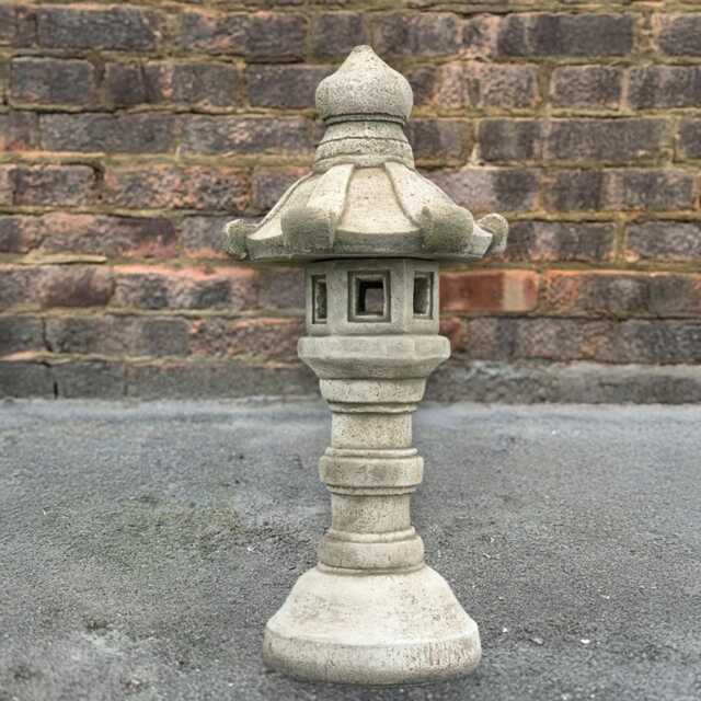 Lunar Pagoda Statue Concrete Garden Lantern Figurine Zen Outdoor Sculpture Japanese Style Ornament Handmade Cement Decor Lovers Gift - image 1