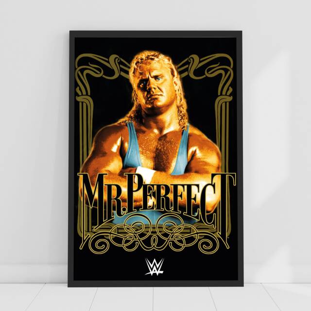 Wwe Print - Mr Perfect Graphic Poster Wrestling Wall Art - image 1