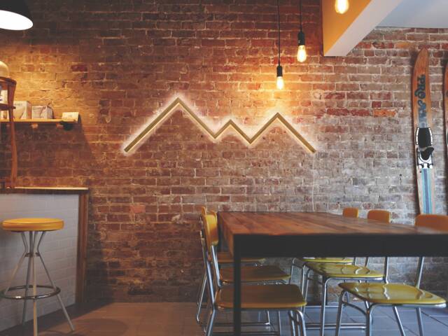 Alblicht Wall Light As A Mountain Panorama - Wall Lamp Made Of Wood in Modern Design Oak Natural - image 1