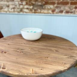 Cabo // Scandinavian Pine Cylinder Plinth Design Round Dining Table - thumbnail 3