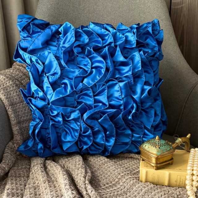 "Pillow Sham Blue Decorative 24""x24""/26""x26" - image 1