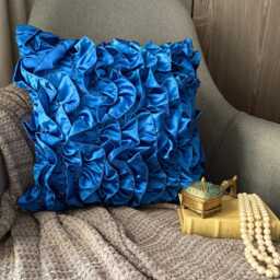 "Pillow Sham Blue Decorative 24""x24""/26""x26" - thumbnail 3