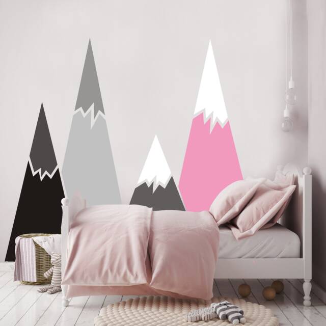 stickers Mountains Decals Mountains Decoration Kid Room Nursery Wall - image 1