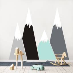 stickers Mountains Decals Mountains Decoration Kid Room Nursery Wall - thumbnail 2