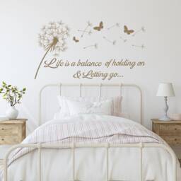 Dandelion Wall Decal Inspirational Quote, Life Balance Saying P137 - thumbnail 2