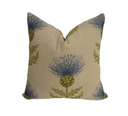 Voyage - Blair Azure Lovely Thistle Cushion Cover Throw Pillow Designer Home Decor - thumbnail 1
