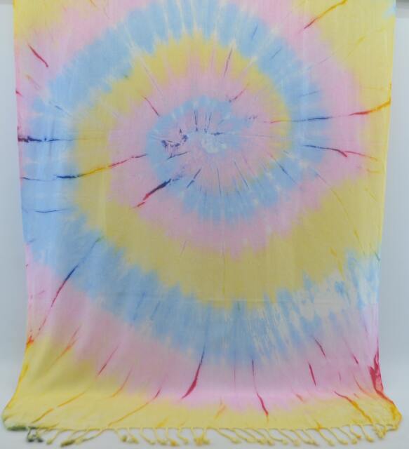 Painted Towel, Turkish Towel, Dye Beach Towel, Colorful Towel, Surfer Towel, Batik Towel, 38''x65 - image 1