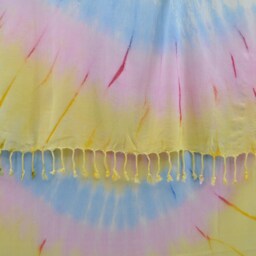 Painted Towel, Turkish Towel, Dye Beach Towel, Colorful Towel, Surfer Towel, Batik Towel, 38''x65 - thumbnail 2