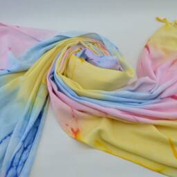 Painted Towel, Turkish Towel, Dye Beach Towel, Colorful Towel, Surfer Towel, Batik Towel, 38''x65 - thumbnail 4