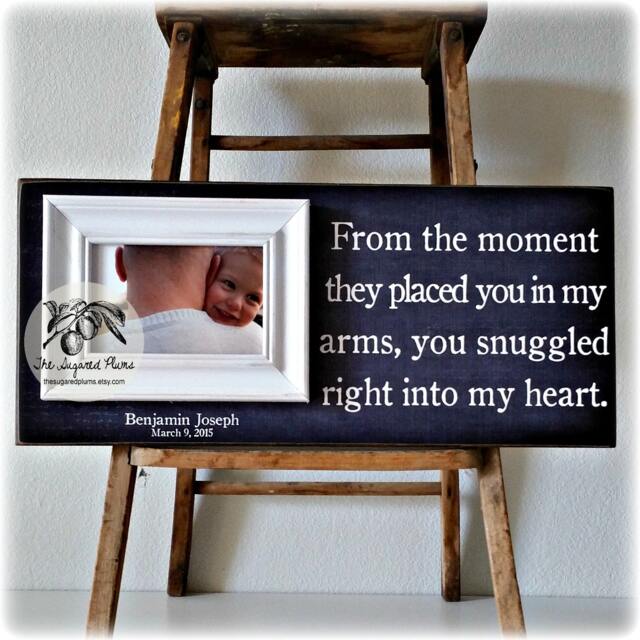 Adoption Gift Ideas, Picture Frame, From The Moment 8x20 Sugared Plums Frames - image 1