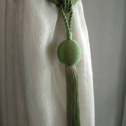 Italian Modern Simple Curtains Tie Backs -Drapes Holdbacks/Double Color Green Light & Dark Window Decor Holdbacks-Curtains Tiebacks - thumbnail 3