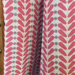 Sample Only - Curtains Made To Measure? Just Need Pole Length & Drop Quote Cherry Linen - thumbnail 2
