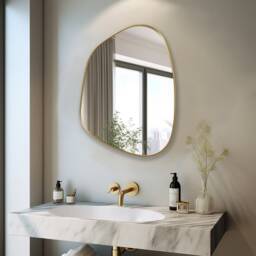 Asymmetrical Mirror, Irregular Mirror Wall Decor, Abstract Elegant For Chic Homes, A Statement Piece Any Decor