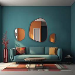 Asymmetrical Mirror, Irregular Mirror Wall Decor, Abstract Elegant For Chic Homes, A Statement Piece Any Decor - thumbnail 3