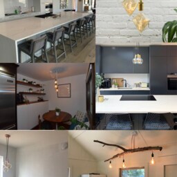 Contemporary Kitchen Lighting 3-Light Cluster Pendant in Any Color - Unique Island Lighting With Led Bulbs Modern Style - thumbnail 3