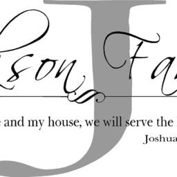 Wall Decal Personalized Family As For Me & My House We Will Serve The Lord - Xlarge-Vinyl Decal - Words & Phrases - Matte Finish Vinyl - thumbnail 2