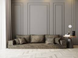 Customizable Floor Cushion Couch - Modular Sectional Sofa - thumbnail 1