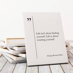 George Bernard Shaw Quote Canvas Print Graduation Gift Student Education Poster Motivational Art - thumbnail 3