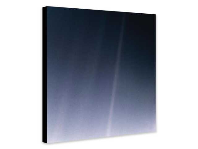 Earth - Pale Blue Dot Nasa Voyager Wall Art Wrapped Framed Canvas Rolled Photo/Poster Print - image 1