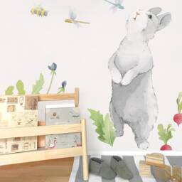 Curious Bunny - Fabric Wall Decal Hop Mej - thumbnail 3