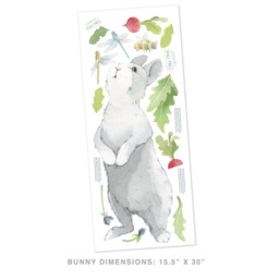 Curious Bunny - Fabric Wall Decal Hop Mej - thumbnail 4
