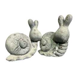 Resin Stone Effect Snail Garden Decoration Ornament - thumbnail 3