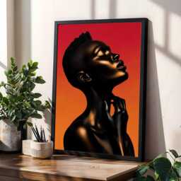 Black Ascension Iv - Feminine Art Luxury Afrocentric Print - Poster Only - thumbnail 2