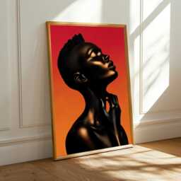 Black Ascension Iv - Feminine Art Luxury Afrocentric Print - Poster Only - thumbnail 3