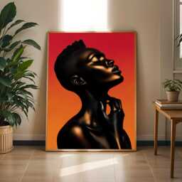 Black Ascension Iv - Feminine Art Luxury Afrocentric Print - Poster Only - thumbnail 1