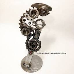 Scrap Metal Art Chameleon Upcycled Car & Bicycle Parts - thumbnail 2