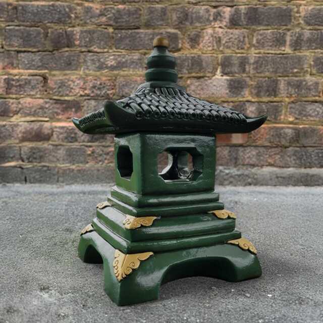 Chinese Concrete Pagoda Statue Handmade Asian Lantern Sculpture Stone Zen Art Garden Decor Japanese Ornament Outdoor Gift - image 1